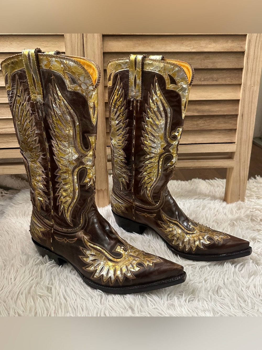 Old Gringo Distressed Leather western Boots size 9 ELVIS Eagle